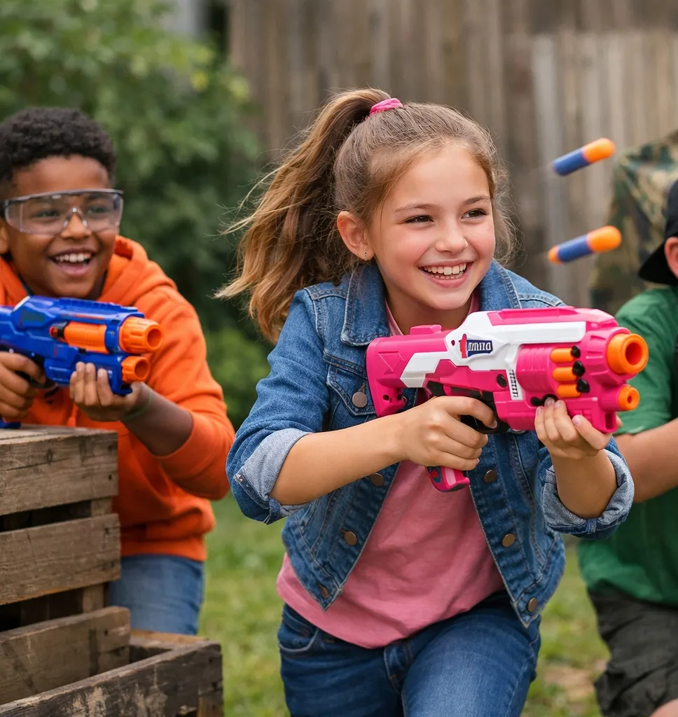 Nerf guns and gelly bulle