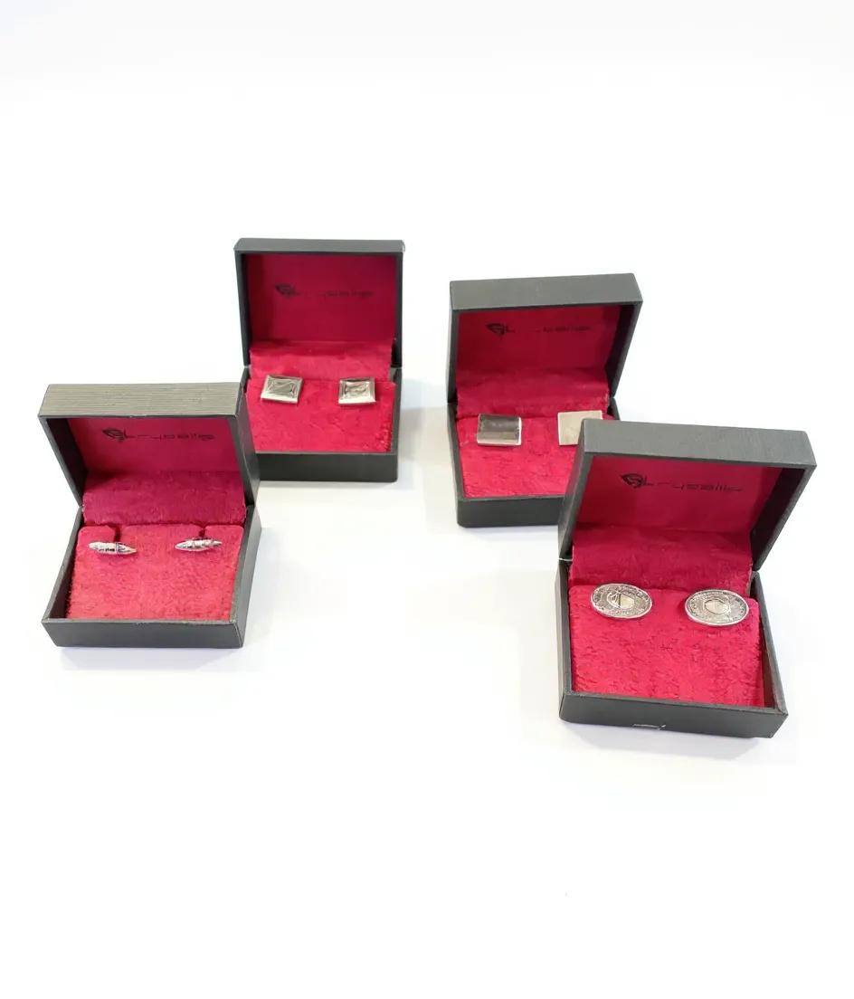 Silver cufflinks