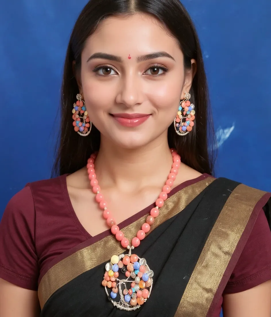 Earing and necklace set
