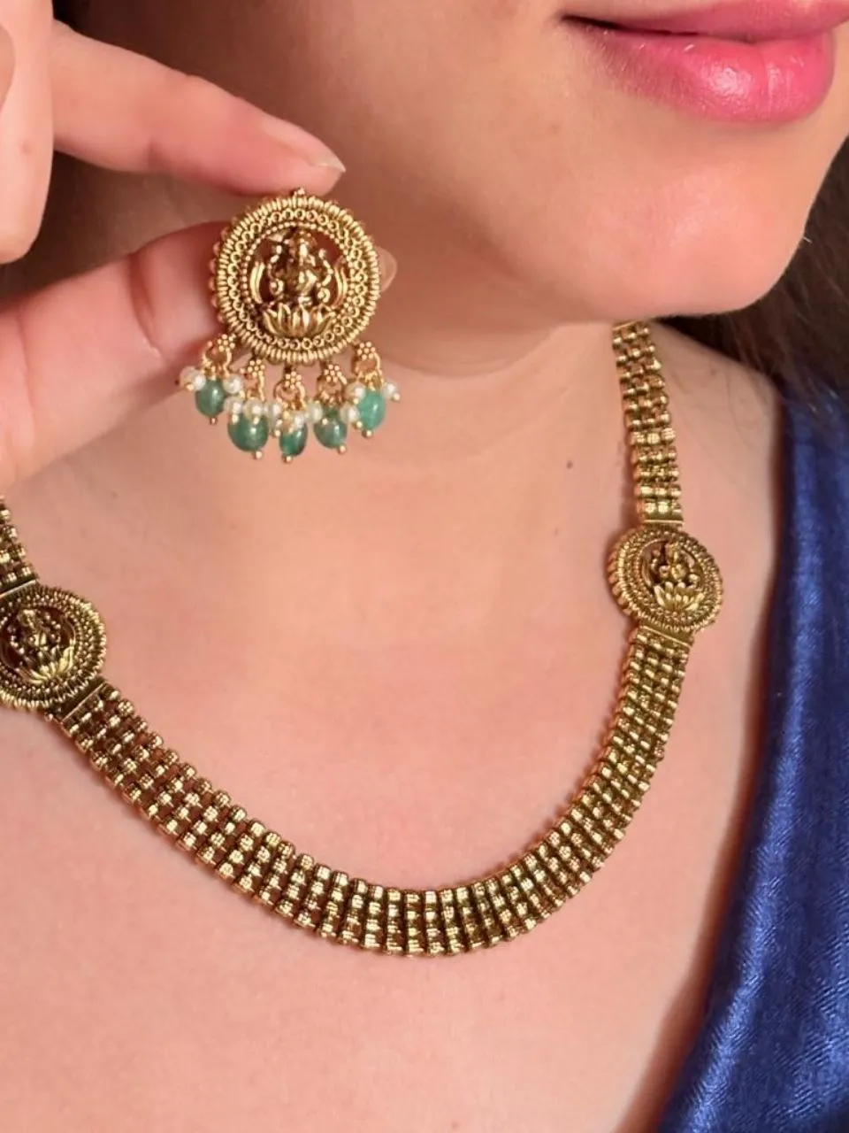 Temple Jewellery Set