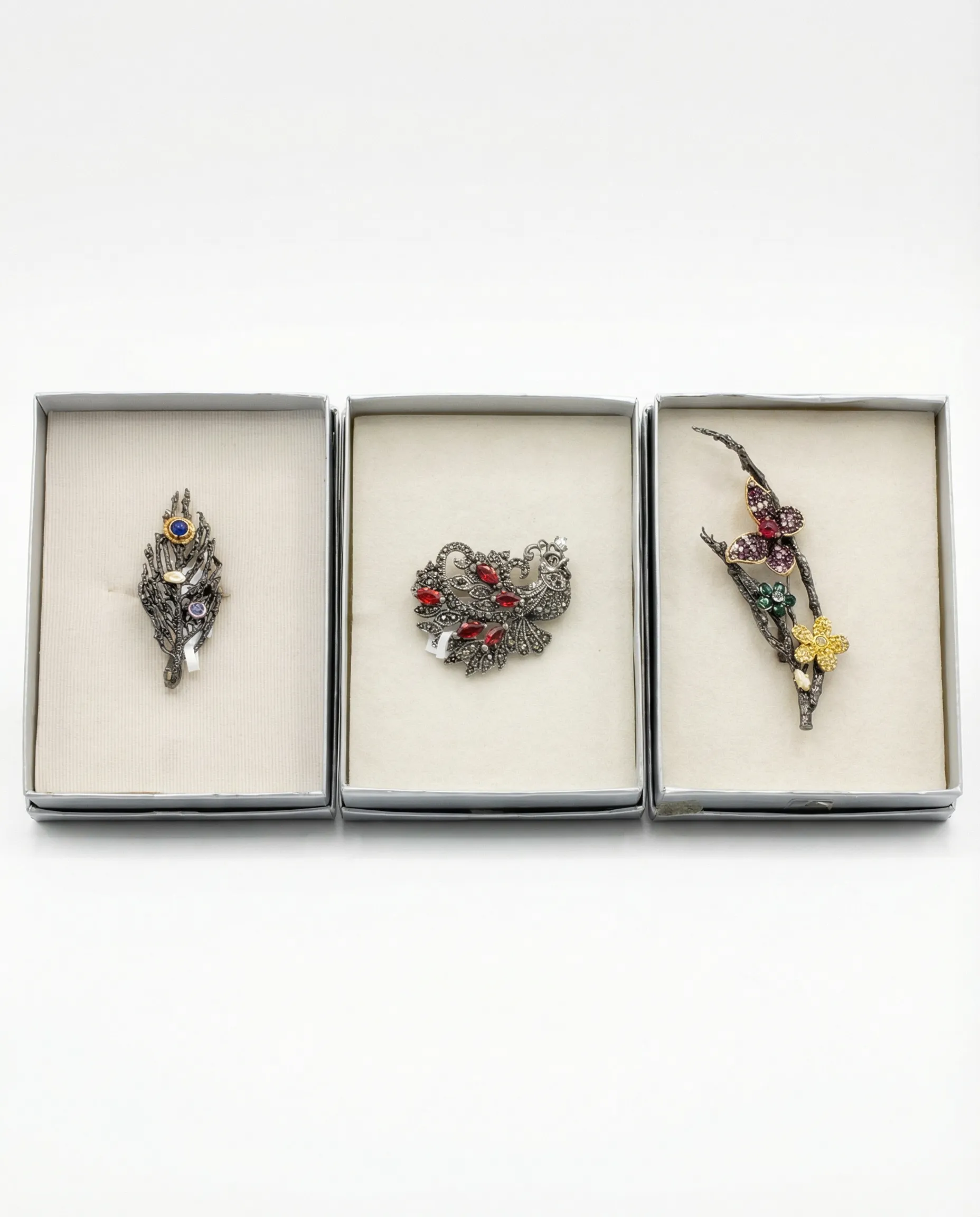 Silver broach