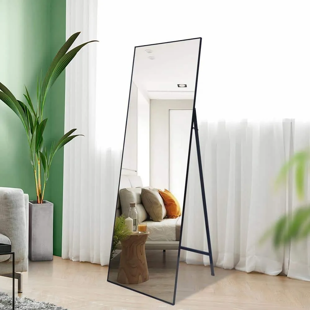Standing mirror glass